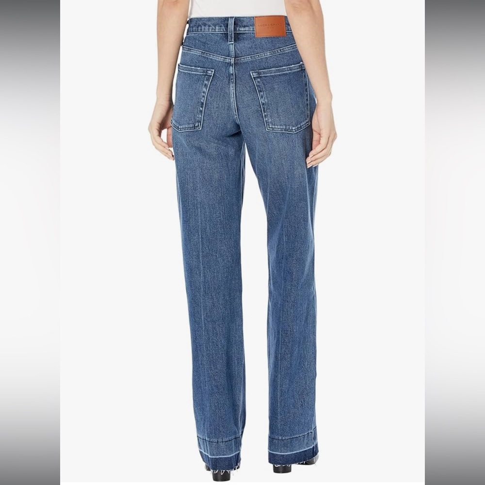 Lucky Brand Wide Leg High Rise Jeans - Picture 2 of 15